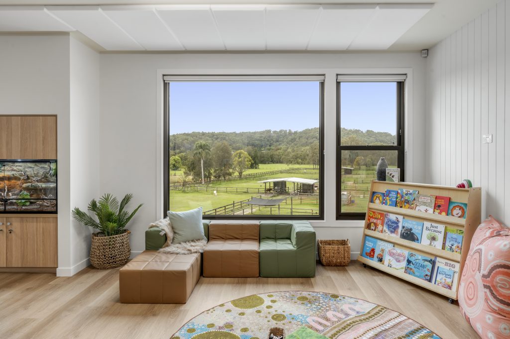Enrolments Reading corner - relaxed learning - inspiring minds to learn - books to read, encouraging young minds - childcare Tallebudgera gold coast - The Paddock Early Learning